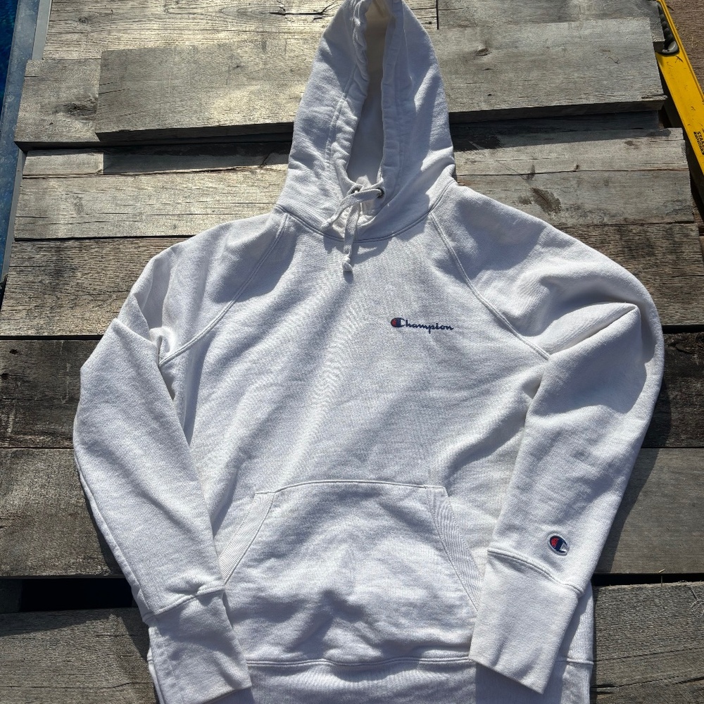 White Champion Hoodie